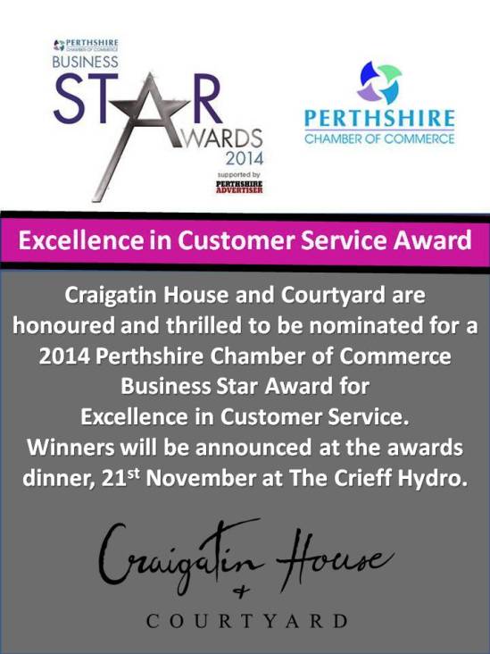 Perthshire Chamber of Commerce Business Star Awards 2014